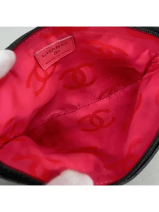 Chanel Pouch Cambon Lambskin Black Silver - Picture 4 of 10